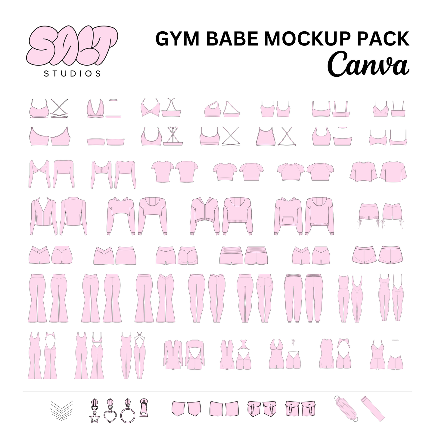 Salt Studios Gym Babe Mockup Pack