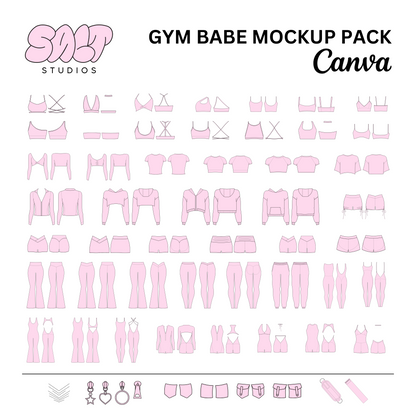 Salt Studios Gym Babe Mockup Pack