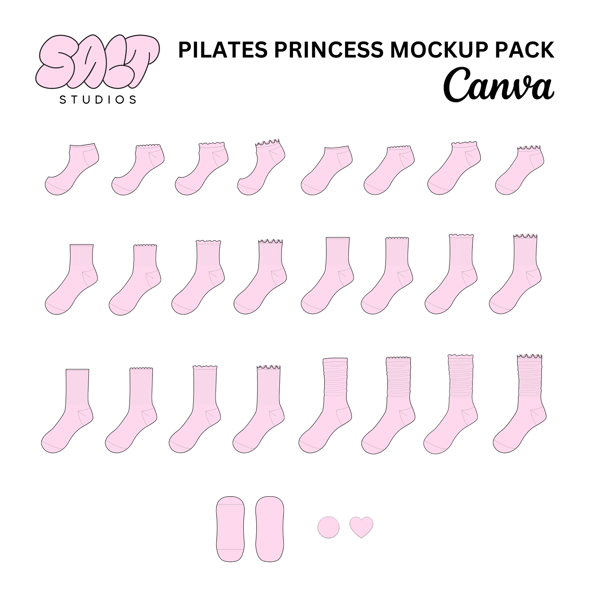 Salt Studios Pilates Princess Mockup Pack