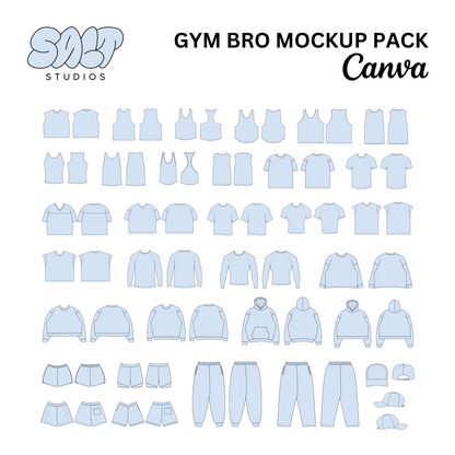 Salt Studios Gym Bro Mockup Pack