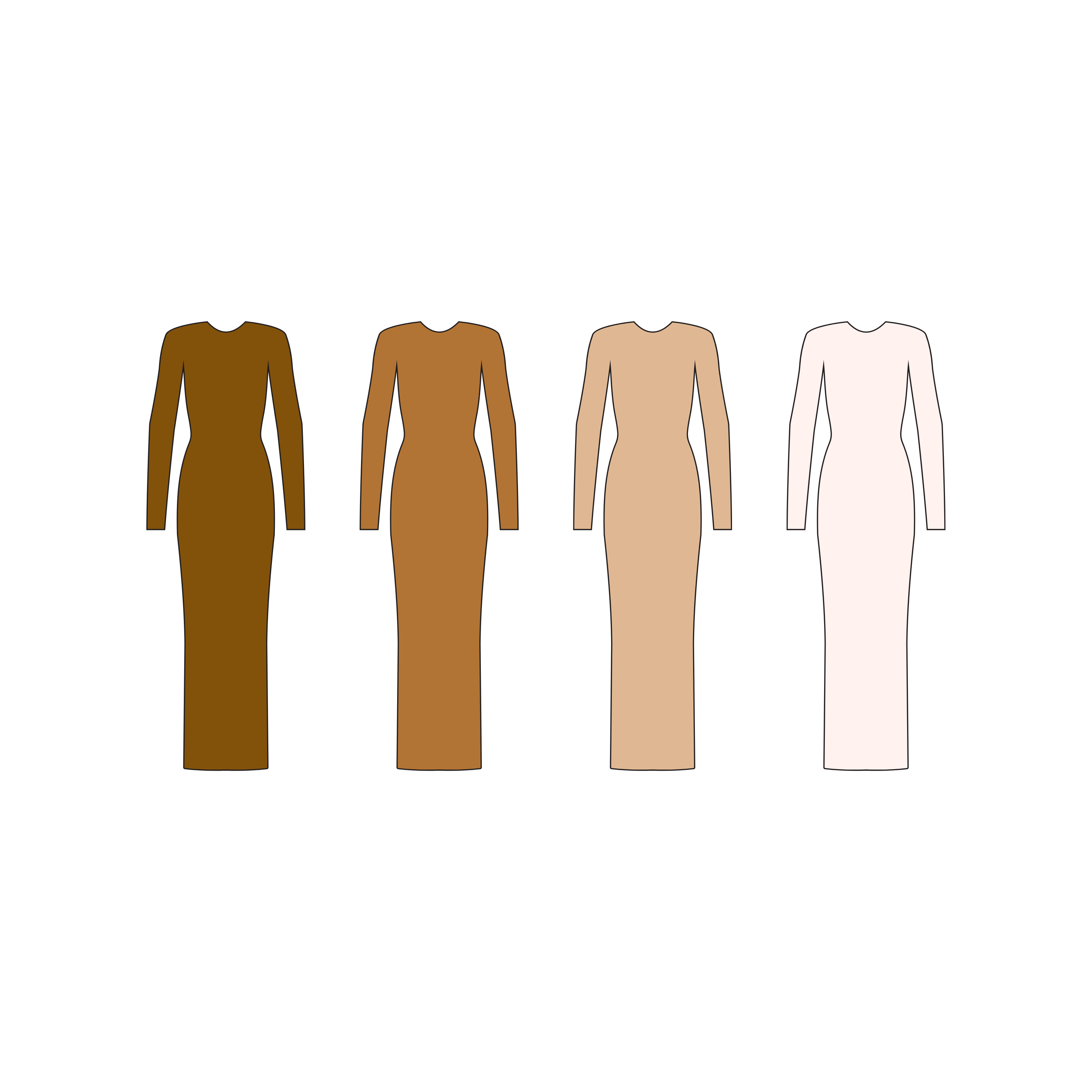 Skin colored dresses from the That Girl Mockup Pack